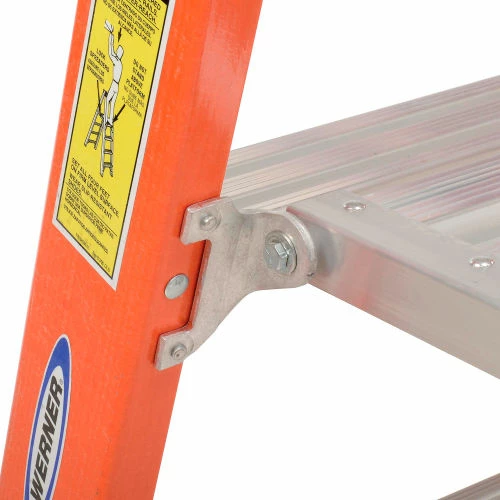 Werner 2' Fiberglass Platform Step Ladder 300 lb. Cap - P6202 8 Werner 2' Fiberglass Platform Step Ladder 300 lb. Cap - P6202 - Image 8