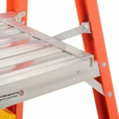 Werner 2' Fiberglass Platform Step Ladder 300 lb. Cap - P6202 25 Werner 2' Fiberglass Platform Step Ladder 300 lb. Cap - P6202 -Cheap Janitorial Carts Store 640732 08