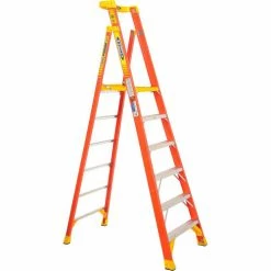 Werner 6' Type 1A Fiberglass Podium Ladder - PD6206 -Cheap Janitorial Carts Store 640773 05