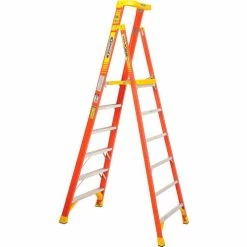 Werner 6' Type 1A Fiberglass Podium Ladder - PD6206 -Cheap Janitorial Carts Store 640773 06