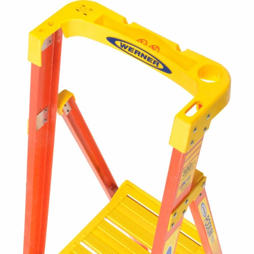 Werner 8' Type 1A Fiberglass Podium Ladder - PD6208 6 Werner 8' Type 1A Fiberglass Podium Ladder - PD6208 - Image 6