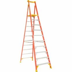 Werner 10' Type 1A Fiberglass Podium Ladder - PD6210