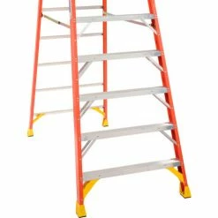Werner 10' Type 1A Fiberglass Podium Ladder - PD6210 -Cheap Janitorial Carts Store 640775 08
