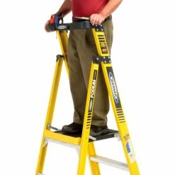 Werner 3' Type 1AA Fiberglass Podium Ladder - PD7303 -Cheap Janitorial Carts Store 640866 04