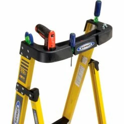 Werner 3' Type 1AA Fiberglass Podium Ladder - PD7303 -Cheap Janitorial Carts Store 640866 05