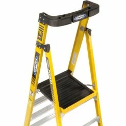 Werner 4' Type 1AA Fiberglass Podium Ladder - PD7304 -Cheap Janitorial Carts Store 640867 06