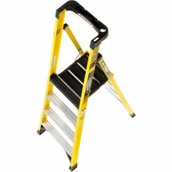 Werner 4' Type 1AA Fiberglass Podium Ladder - PD7304 -Cheap Janitorial Carts Store 640867 11