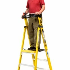 Werner 6' Type 1AA Fiberglass Podium Ladder - PD7306 -Cheap Janitorial Carts Store 640868 04