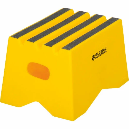 Global Industrial 1 Step Plastic Step Stand, 19-1/2"W x 13-1/2"L x 12"H, Yellow 2 Global Industrial 1 Step Plastic Step Stand, 19-1/2"W x 13-1/2"L x 12"H, Yellow - Image 2