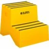 Global Industrial™ 2 Step Plastic Step Stand, 21"W x 19-1/2"L x 24-1/2"H, Yellow