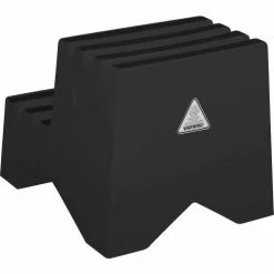 Global Industrial™ 2 Step Plastic Step Stand, 21"W x 19-1/2"L x 24-1/2"H, Black -Cheap Janitorial Carts Store 641271BK 02