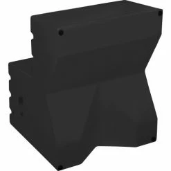 Global Industrial™ 2 Step Plastic Step Stand, 21"W x 19-1/2"L x 24-1/2"H, Black -Cheap Janitorial Carts Store 641271BK 03