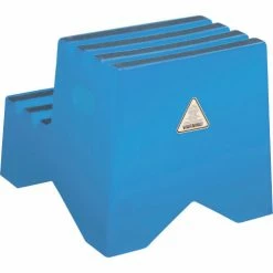 Global Industrial™ 2 Step Plastic Step Stand, 21"W x 19-1/2"L x 24-1/2"H, Blue -Cheap Janitorial Carts Store 641271BL 02