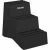 Global Industrial™ 3 Step Plastic Step Stand, 20"W x 28-1/2"L x 33-1/2"H, Black