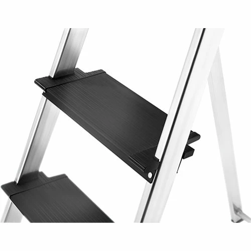 Hailo L100 Pro 5 Step Aluminum Folding Step Ladder 3 Hailo L100 Pro 5 Step Aluminum Folding Step Ladder - Image 3
