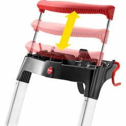 Hailo L100 Pro 5 Step Aluminum Folding Step Ladder 9 Hailo L100 Pro 5 Step Aluminum Folding Step Ladder -Cheap Janitorial Carts Store 8050 427 04 3