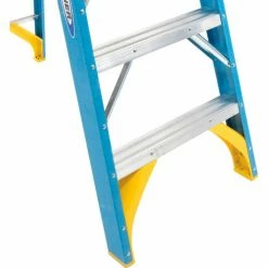 Werner 8' Fiberglass Step Ladder w/ Plastic Tool Tray 250 lb. Cap - 6008 -Cheap Janitorial Carts Store 942806 05