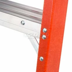 Werner 6' Fiberglass Step Ladder w/ Plastic Tool Tray 300 lb. Cap - 6206 -Cheap Janitorial Carts Store 942810 33