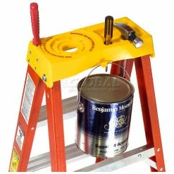 Werner 6' Fiberglass Step Ladder w/ Plastic Tool Tray 300 lb. Cap - 6206 -Cheap Janitorial Carts Store 942810 38