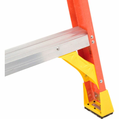 Werner 10' Fiberglass Step Ladder w/ Plastic Tool Tray 300 lb. Cap - 6210 9 Werner 10' Fiberglass Step Ladder w/ Plastic Tool Tray 300 lb. Cap - 6210 - Image 9