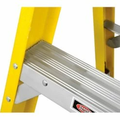 Werner 4' Fiberglass Step Ladder w/ Aluminum Tool Tray 375 lb. Cap - 7304 25 Werner 4' Fiberglass Step Ladder w/ Aluminum Tool Tray 375 lb. Cap - 7304 -Cheap Janitorial Carts Store 942818 08