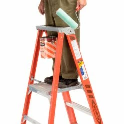 Werner 3' Fiberglass Platform Step Ladder 375 lb. Cap - P7403 -Cheap Janitorial Carts Store 942832 05