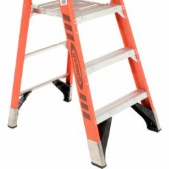 Werner 3' Fiberglass Platform Step Ladder 375 lb. Cap - P7403 -Cheap Janitorial Carts Store 942832 07
