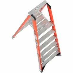 Werner 6' Fiberglass Platform Step Ladder 375 lb. Cap - P7406 -Cheap Janitorial Carts Store 942836 03