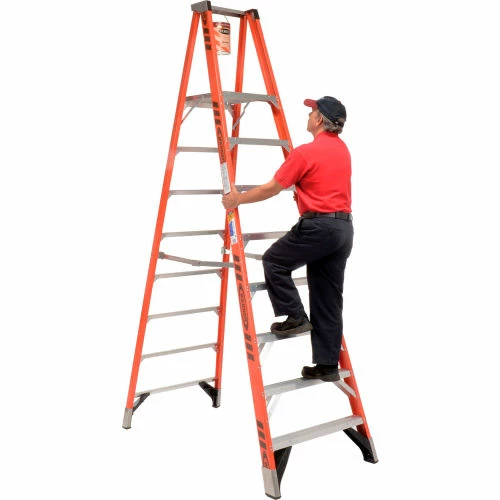 Werner 8' Fiberglass Platform Step Ladder 375 lb. Cap - P7408 4 Werner 8' Fiberglass Platform Step Ladder 375 lb. Cap - P7408 - Image 4