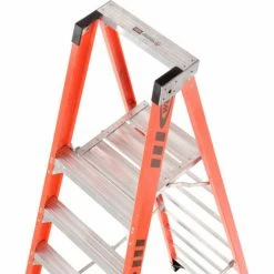 Werner 8' Fiberglass Platform Step Ladder 375 lb. Cap - P7408 20 Werner 8' Fiberglass Platform Step Ladder 375 lb. Cap - P7408 -Cheap Janitorial Carts Store 942838 04