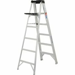 Werner 6' Type 1A Aluminum Step Ladder - 376 -Cheap Janitorial Carts Store 954402 05