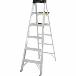 Werner 6' Type 1A Aluminum Step Ladder - 376 -Cheap Janitorial Carts Store 954402 11