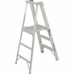 Werner 3' Type 1A Aluminum Platform Ladder - P373 18 Werner 3' Type 1A Aluminum Platform Ladder - P373 -Cheap Janitorial Carts Store 954418 02