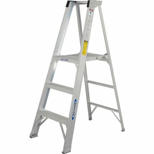 Werner 3' Type 1A Aluminum Platform Ladder - P373 6 Werner 3' Type 1A Aluminum Platform Ladder - P373 - Image 6