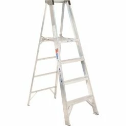 Werner 4' Type 1A Aluminum Platform Ladder - P374