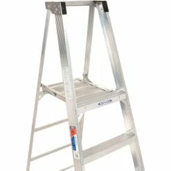 Werner 4' Type 1A Aluminum Platform Ladder - P374 -Cheap Janitorial Carts Store 954420 04