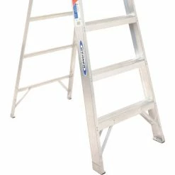 Werner 4' Type 1A Aluminum Platform Ladder - P374 -Cheap Janitorial Carts Store 954420 05