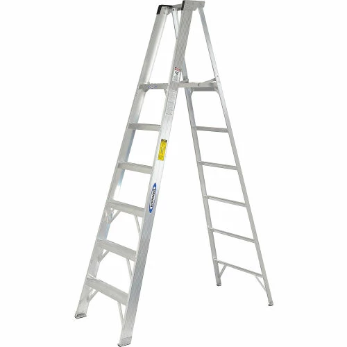 Werner 6' Type 1A Aluminum Platform Ladder - P376 1 Werner 6' Type 1A Aluminum Platform Ladder - P376
