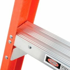 Werner 4' Dual Access Fiberglass Step Ladder 375 lb. Cap - T7404 -Cheap Janitorial Carts Store 954942 08
