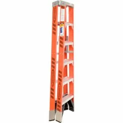 Werner 6' Dual Access Fiberglass Step Ladder 375 lb. Cap - T7406 -Cheap Janitorial Carts Store 954946 02