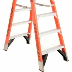 Werner 6' Dual Access Fiberglass Step Ladder 375 lb. Cap - T7406 -Cheap Janitorial Carts Store 954946 05