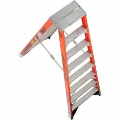 Werner 8' Dual Access Fiberglass Step Ladder 375 lb. Cap - T7408 -Cheap Janitorial Carts Store 954948 05