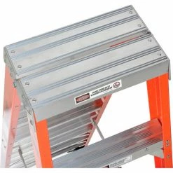 Werner 8' Dual Access Fiberglass Step Ladder 375 lb. Cap - T7408 -Cheap Janitorial Carts Store 954948 06