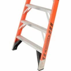Werner 12' Dual Access Fiberglass Step Ladder 375 lb. Cap - T7412 -Cheap Janitorial Carts Store 954952 04