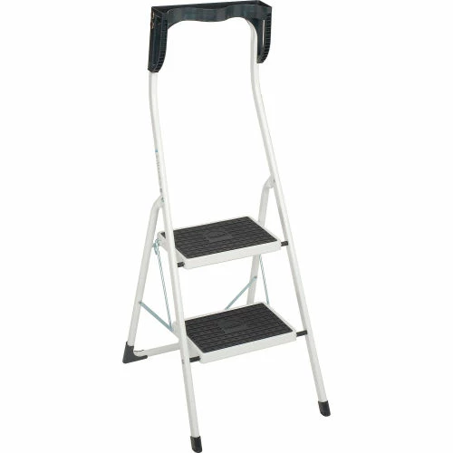 Hailo Safety Plus 2 Step Steel Folding Step Ladder - 4342-001 1 Hailo Safety Plus 2 Step Steel Folding Step Ladder - 4342-001