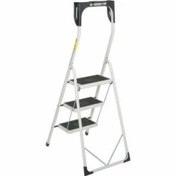 Hailo Safety Plus 3 Step Steel Folding Step Ladder - 4343-001 -Cheap Janitorial Carts Store B1022396 04