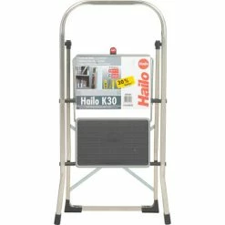 Hailo K30 2 Step Aluminum Folding Step Ladder - 4392-801 -Cheap Janitorial Carts Store B1022397 02