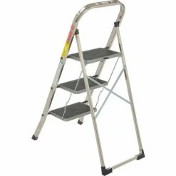 Hailo K30 3 Step Aluminum Folding Step Ladder - 4393-801 -Cheap Janitorial Carts Store B1022398 04
