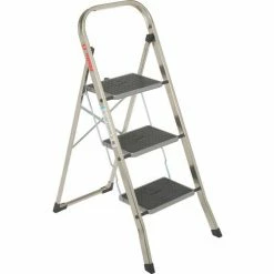 Hailo K30 3 Step Aluminum Folding Step Ladder - 4393-801 -Cheap Janitorial Carts Store B1022398 06