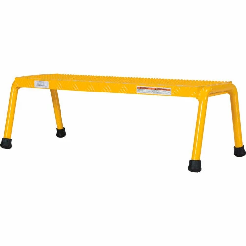 Vestil Aluminum Yellow Wide Step Stand - 1 Step Welded - SSA-1W-Y 2 Vestil Aluminum Yellow Wide Step Stand - 1 Step Welded - SSA-1W-Y - Image 2